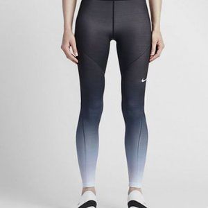 Nike Pro Women's Hyperwarm Training Tights - Black/Grey Ombre